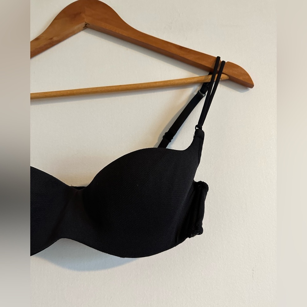 Vintage Victoria’s Secret Black Push Up Classic Neutral Bra size 34C EUC - Picture 4 of 9